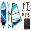Windsurf SUP Inflatable Sail Board Set - Blue - Image 4