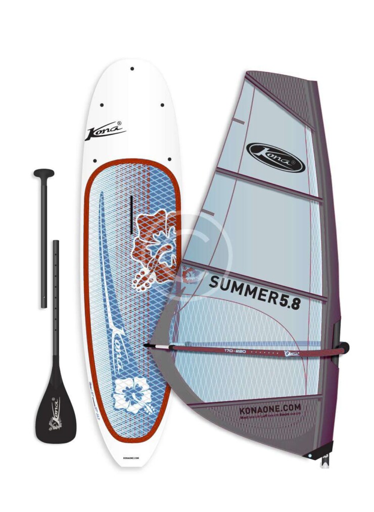 Inflatable Grey Windsurfing Sail Board