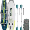 LowRider Aero Tandem Inflatable Paddle Board with Paddles - 11'6" - Image 4