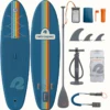retrospec weekender inflatable stand up paddle board